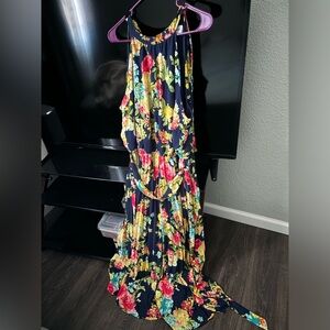Emma & Michele floor length floral dress